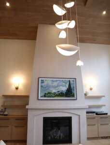 Concrete Look Fireplace