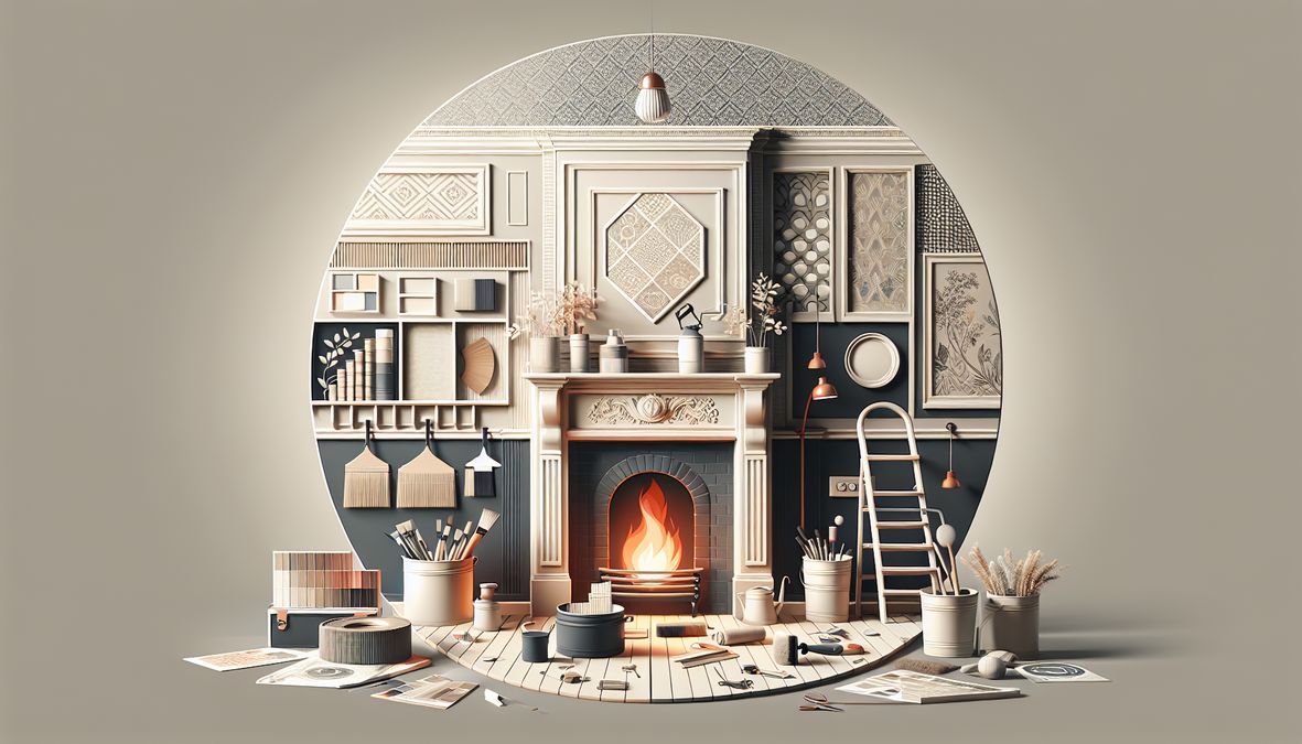 creative ways to renovate a fireplace safely