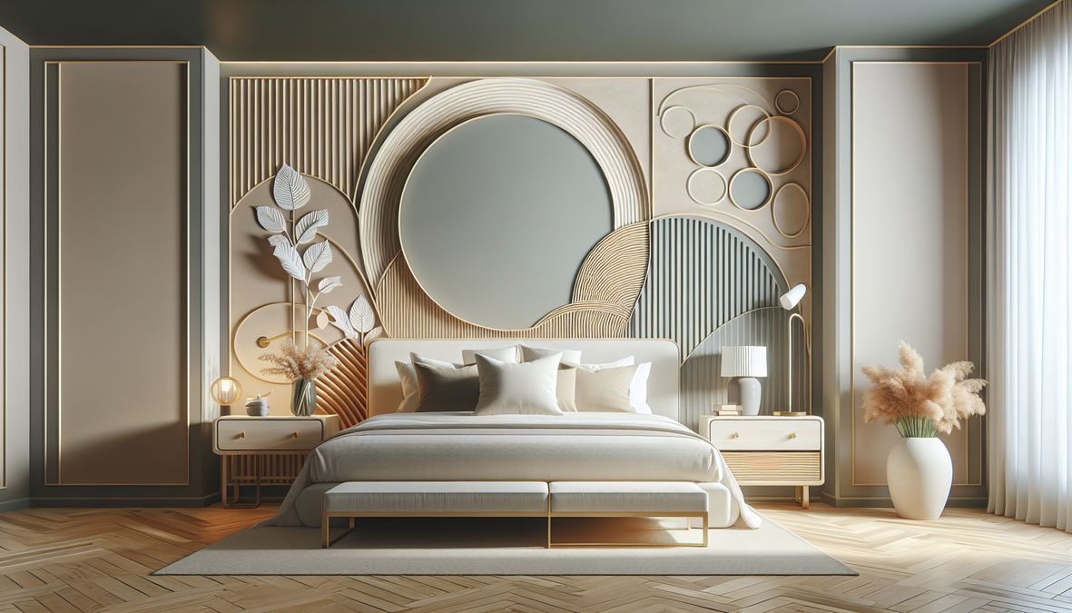 modern decorative wall paint ideas for bedrooms