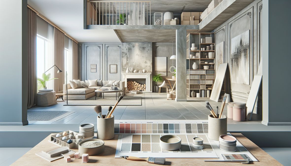 affordable microcement materials for home renovation Canada