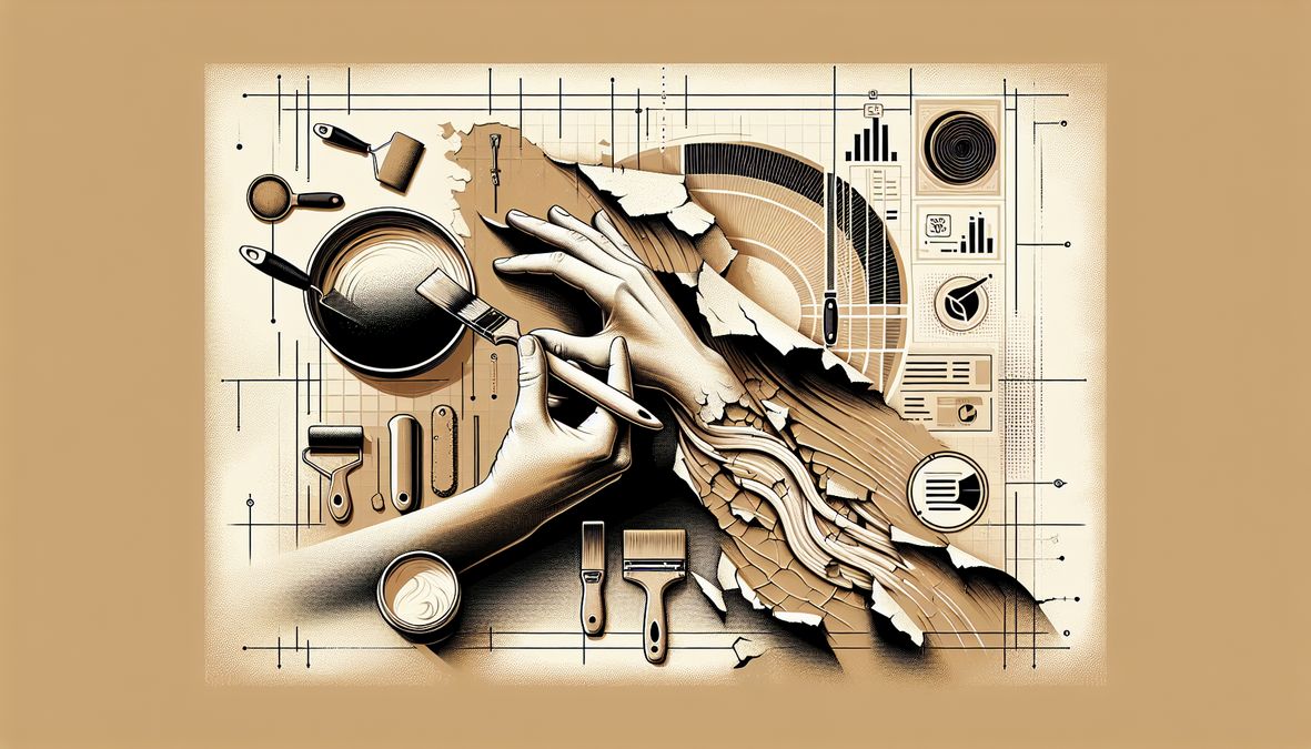 how to fix peeling Venetian plaster walls