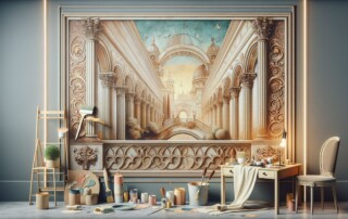 step by step venetian plaster application over old paint