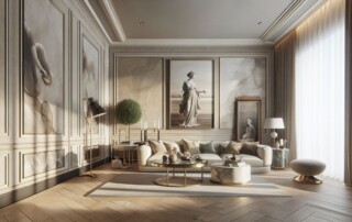 durable Marmorino classic finish for interior walls in Canada