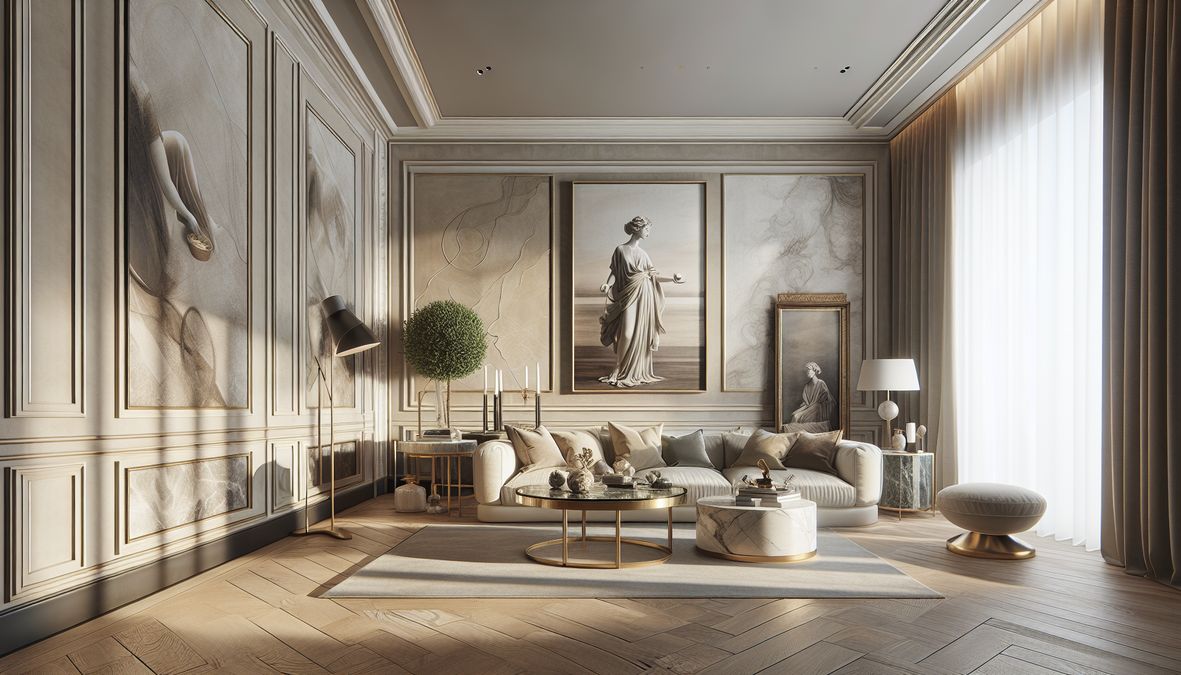 durable Marmorino classic finish for interior walls in Canada