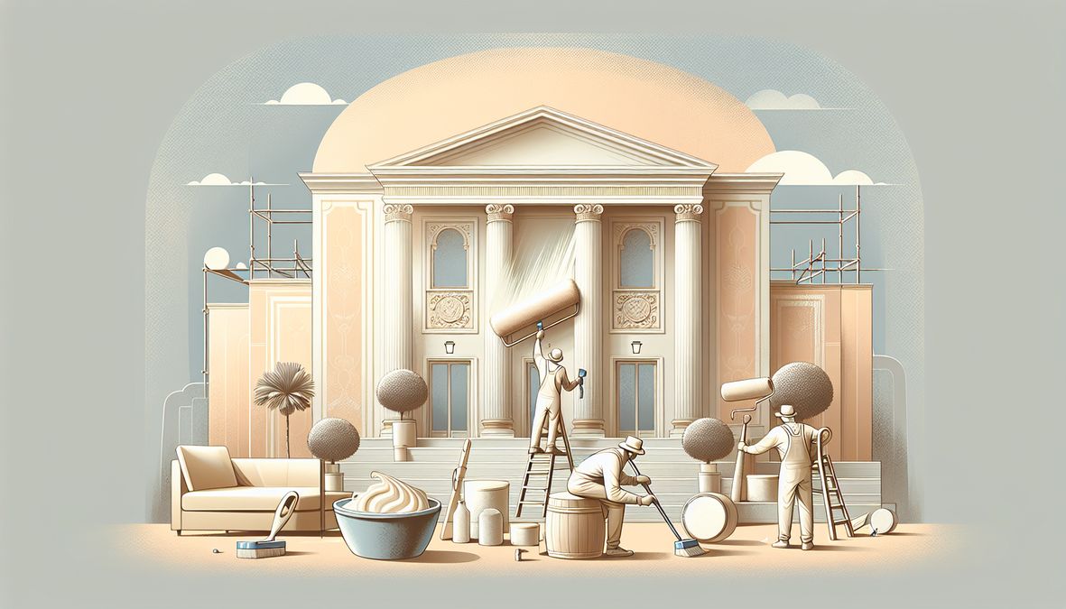 how to properly buff Venetian plaster walls for a smooth shine