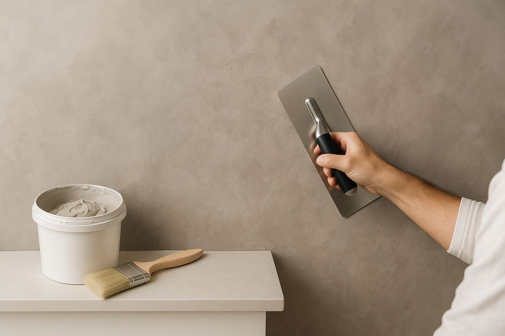 how to achieve Venetian plaster look with paint for home walls
