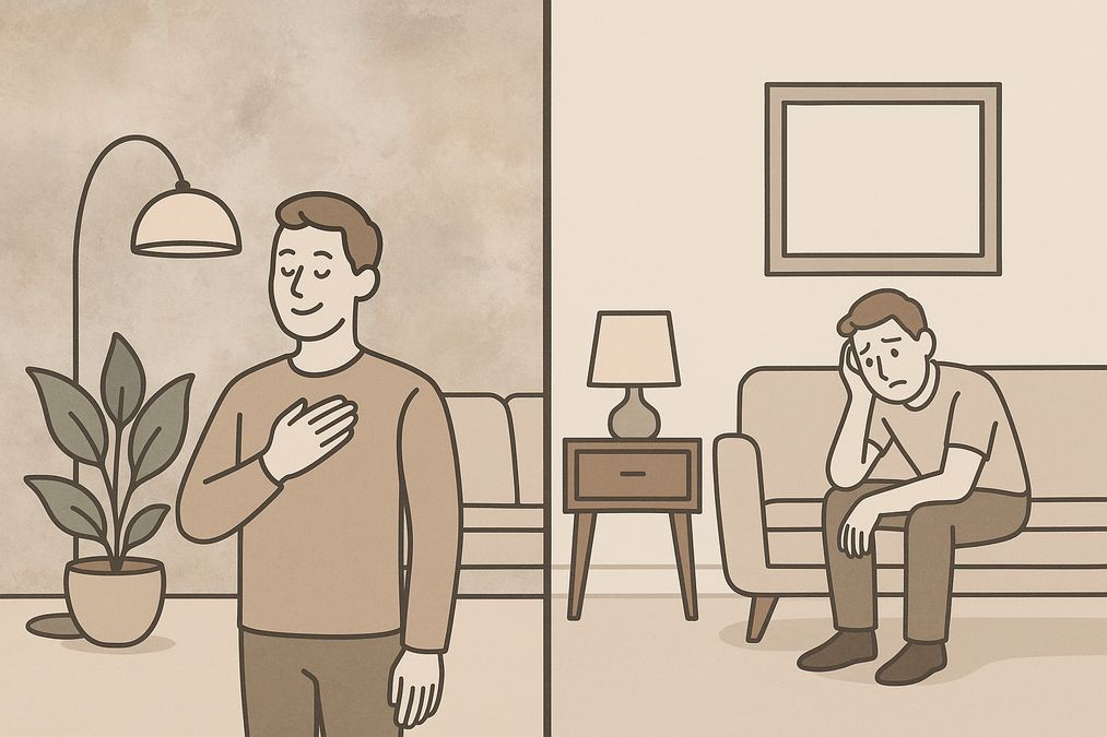 impact of interior wall design on emotional well-being vs furniture