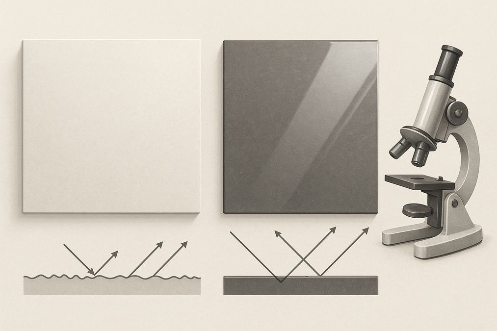 science behind matte vs glossy textures for luxury design