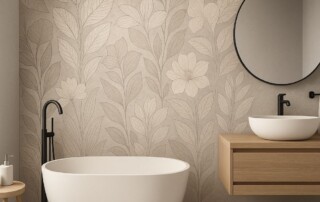 best steam-resistant bathroom wallpaper for Toronto homes