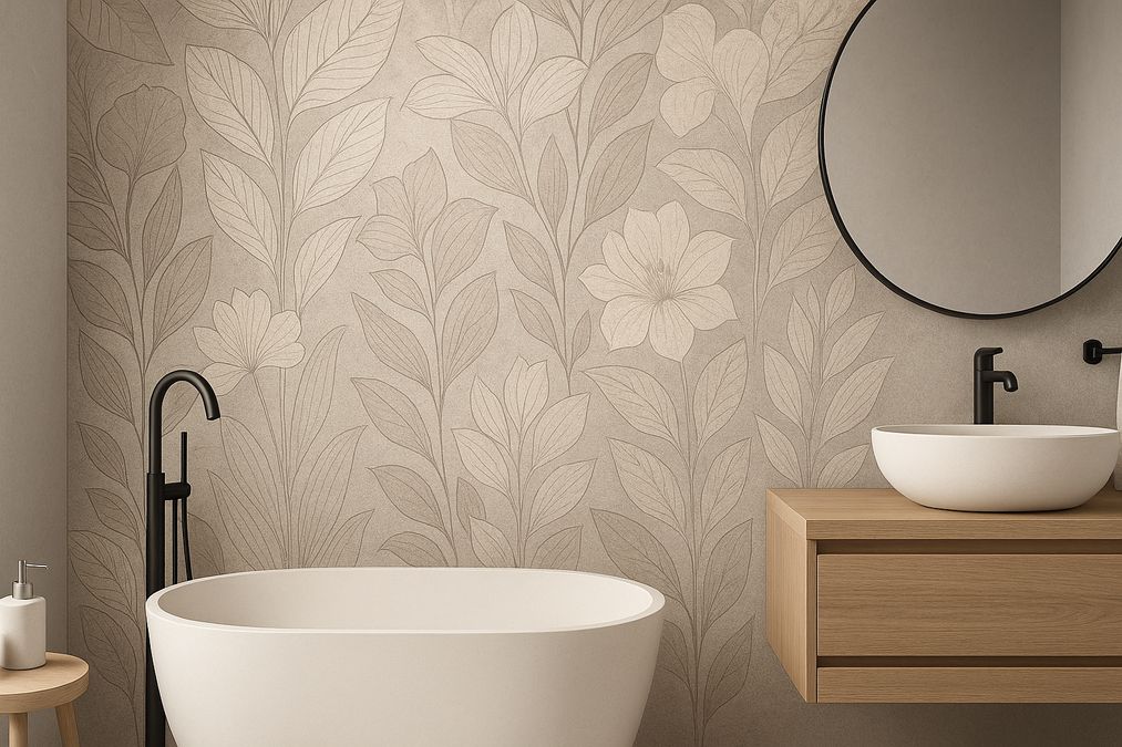 best steam-resistant bathroom wallpaper for Toronto homes