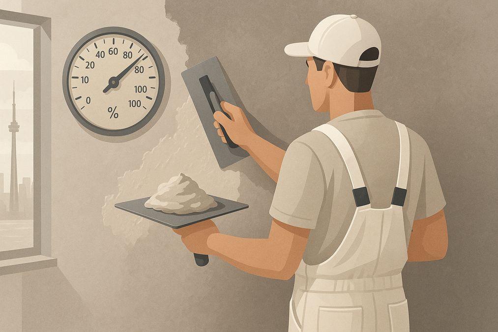 How humidity levels in Toronto impact plaster application in 2026