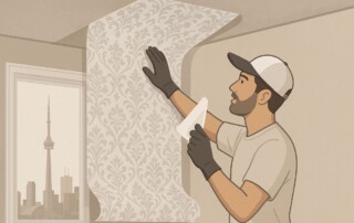 how to wallpaper a ceiling step by step guide for Toronto homes