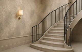 2026 popular hotel-inspired stairwell wallpaper designs