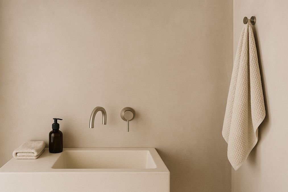 benefits of tadelakt paint for bathroom walls
