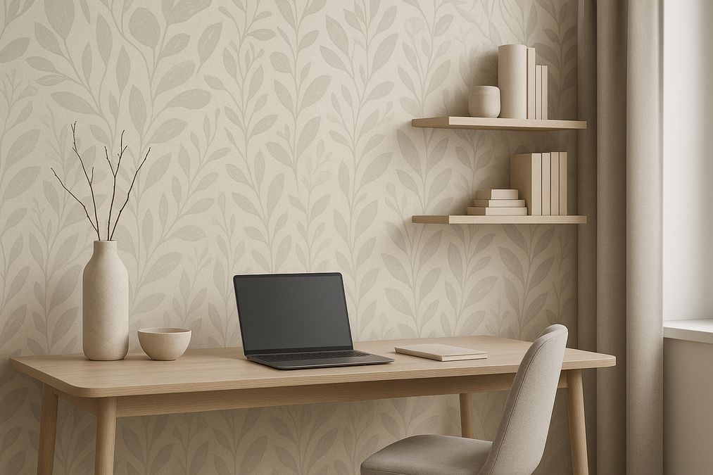 best non-distracting wallpaper patterns for home offices in Toronto