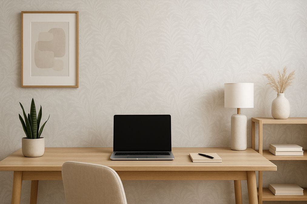 best non-distracting wallpaper patterns for home offices in Toronto