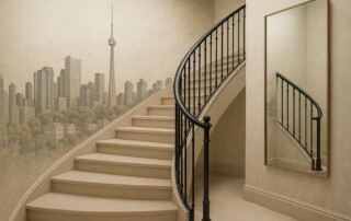 best stairwell wallpaper trends inspired by hotels in Toronto
