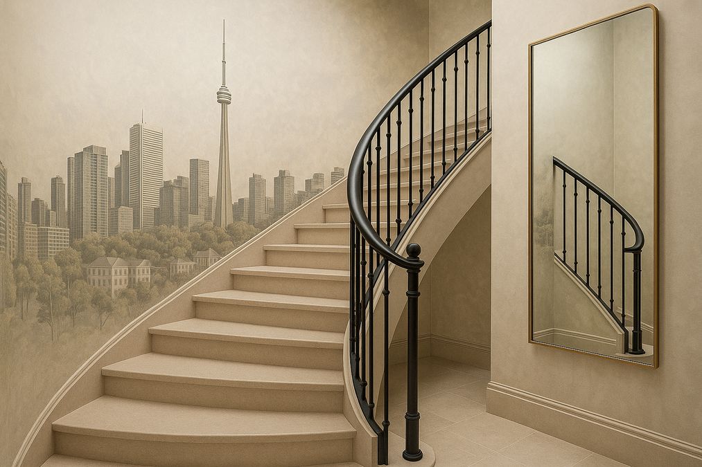 best stairwell wallpaper trends inspired by hotels in Toronto