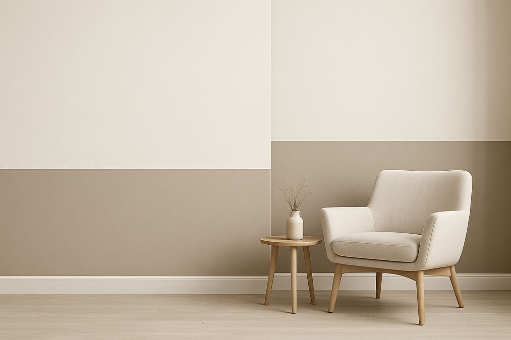 best two-tone wall painting techniques for balanced color division