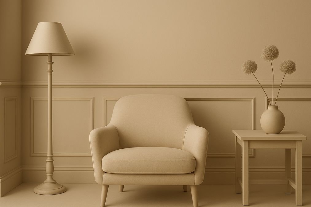 color drenching paint trend on Instagram 2024