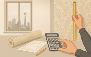 how to calculate wallpaper needed for a room in Toronto 2026