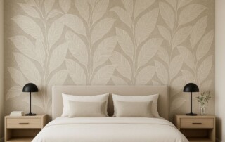 how to easily upgrade your bedroom with wallpaper behind the bed