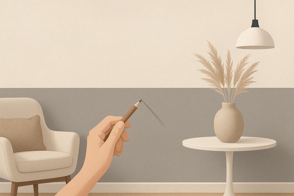 how to perfectly split two-tone walls with designer tips