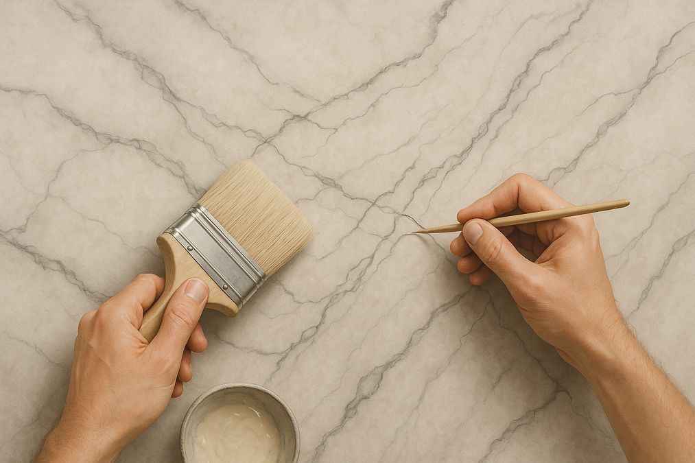 techniques and tips for achieving marbleized paint finish manually