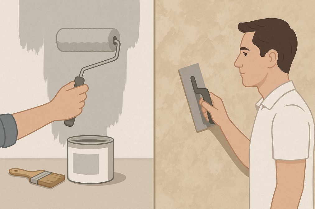 advantages of DIY paint kits versus professional decorative finishes