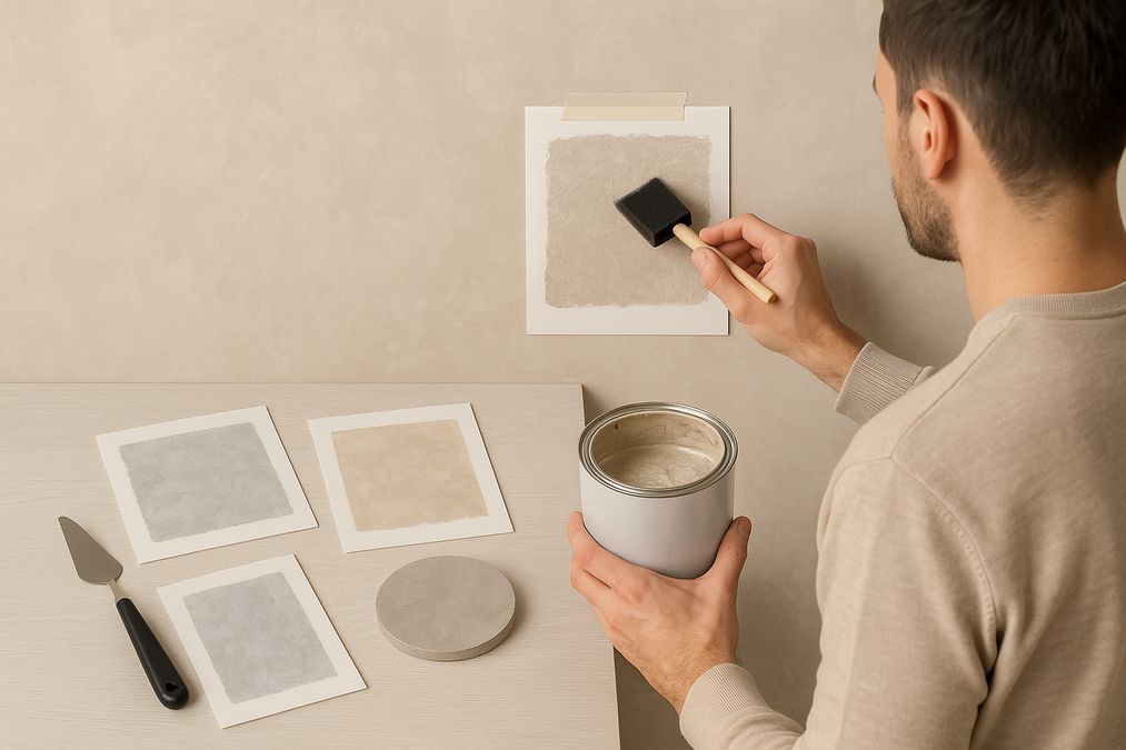 step by step guide to test decorative paint finishes in small areas