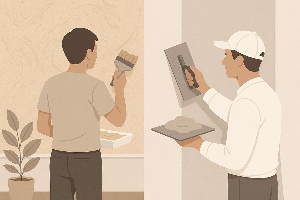 when decorative paint cannot replace traditional plaster walls