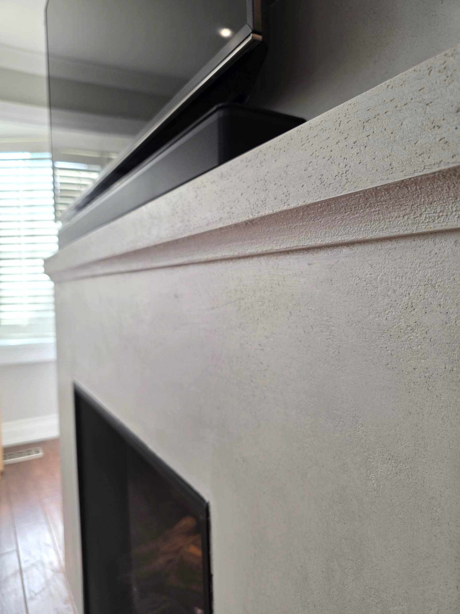 Fireplace- Venetian plaster